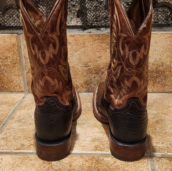 SOLD!!! Tony Lama Ostrich Boots - 10B - Picture 7 of 12